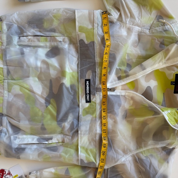Members Only Men's Windbreaker - Camo Green and Gray - Picture 7 of 8